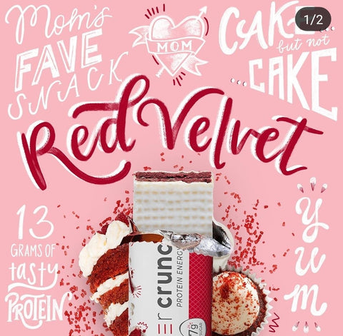 Power Crunch Red Velvet box of 12 bars