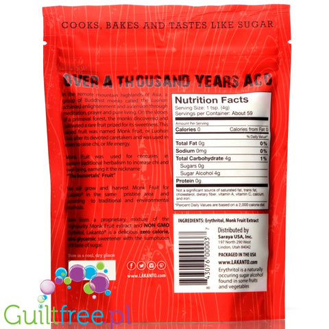 Lakanto Monkfruit Sweetener, Golden
