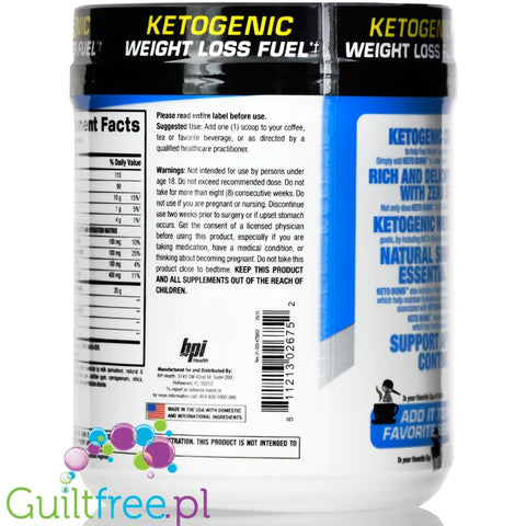BPI Keto Bomb Caramel Macchiato Ketogenic Coffee Creamer