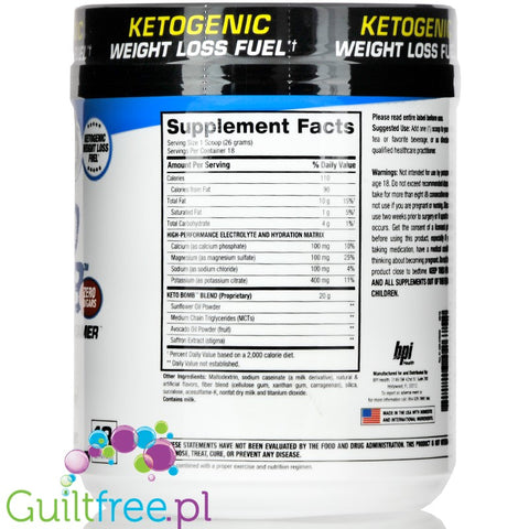 BPI Keto Bomb Caramel Macchiato Ketogenic Coffee Creamer