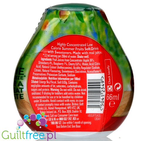 Robinsons Squash'd Summer Fruit  concentrated water flavor enhancer