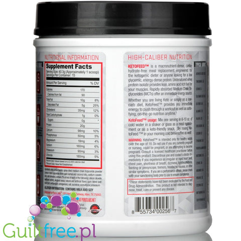 Purus Labs Ketofeed, Samoa Chocolate Cream - low glycemic meal replacement 21.3 oz