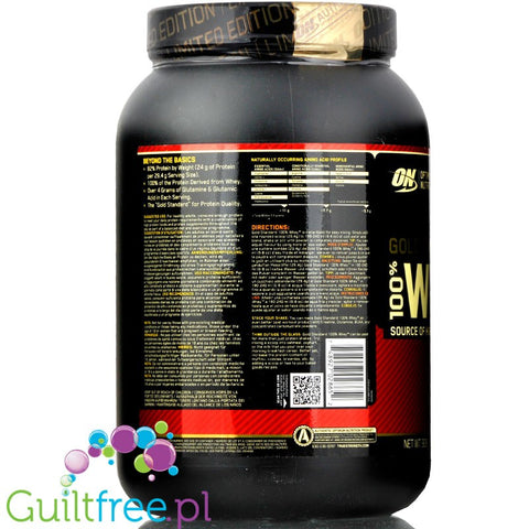 Optimum Nutrition, Whey Gold Standard 100% 0,9kg Vanilla Ice Cream