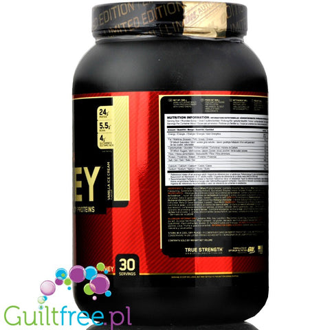 Optimum Nutrition, Whey Gold Standard 100% 0,9kg Vanilla Ice Cream