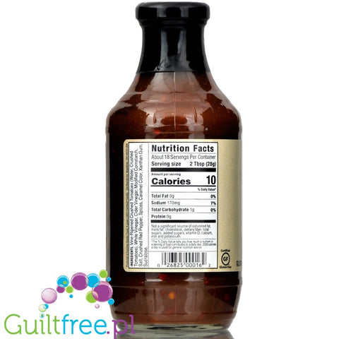 G. Hughes sugar free BBQ sauce Carolina
