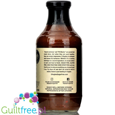 G. Hughes sugar free BBQ sauce Carolina