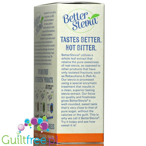 Better Stevia Packets, Original - 100 packets 