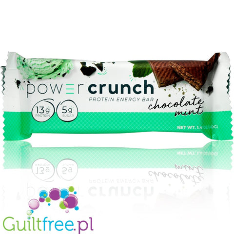 Power Crunch Mint & Chocolate - protein wafer with stevia