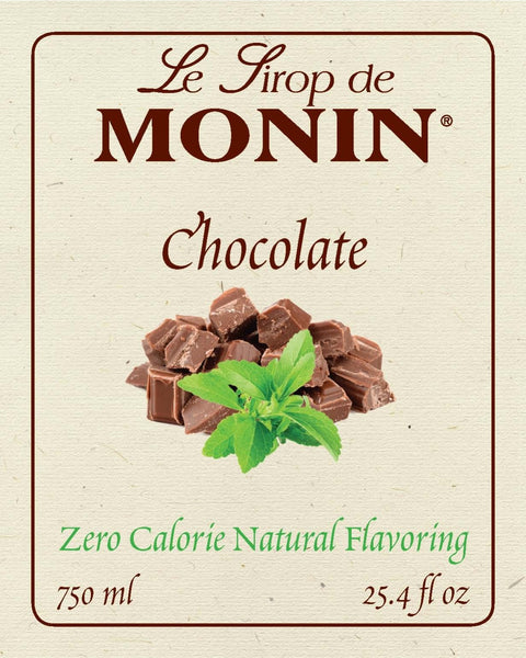 Monin Zero Calorie Natural Flavoring, Chocolate syrup