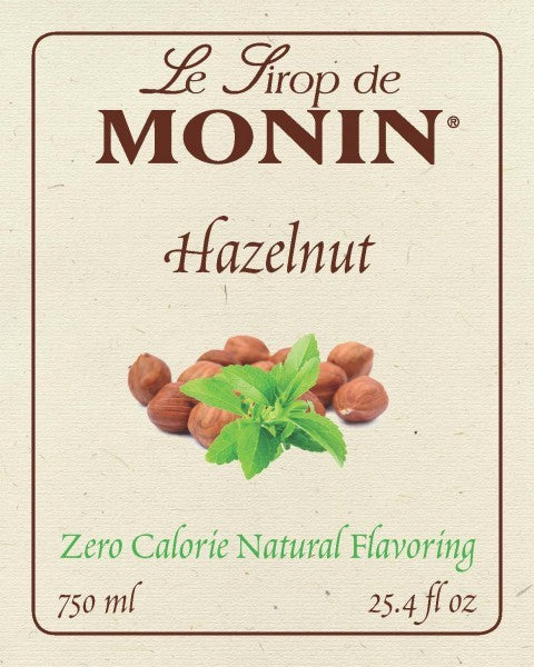 Monin Zero Calorie Natural Flavoring, Hazelnut syrup