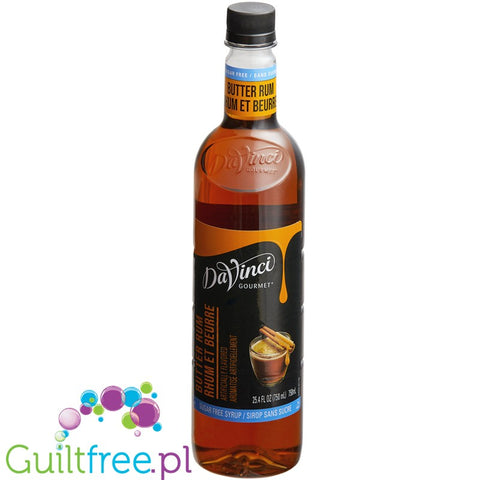 DaVinci Gourme Sugar Free Butter Rum Flavor Syrup