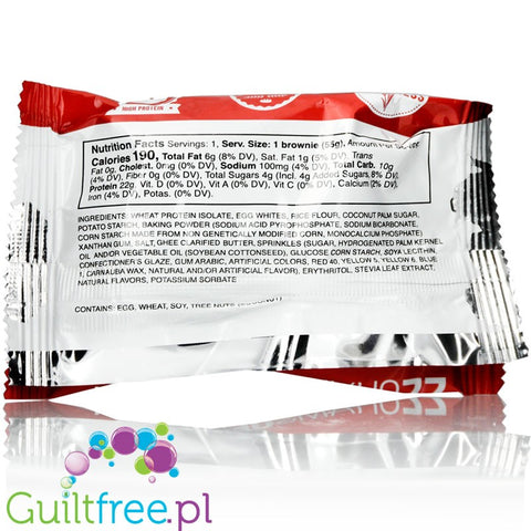 EatMe Guilt Free, Brownie, Birthday Cake (Blondie with Sprinkles)