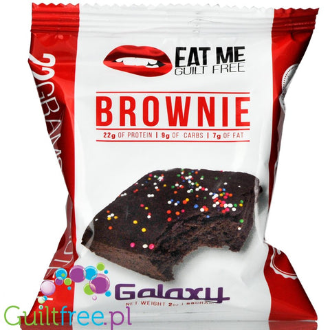 EatMe Guilt Free, Brownie, Galaxy (Chocolate with Sprinkles)