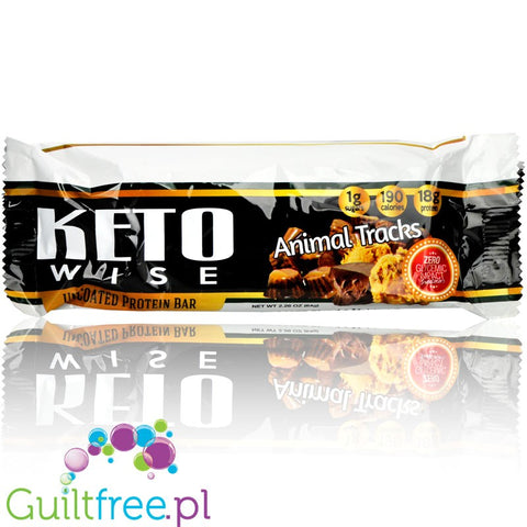Healthsmart Keto Wise Uncoated Bar, Animal Tracks