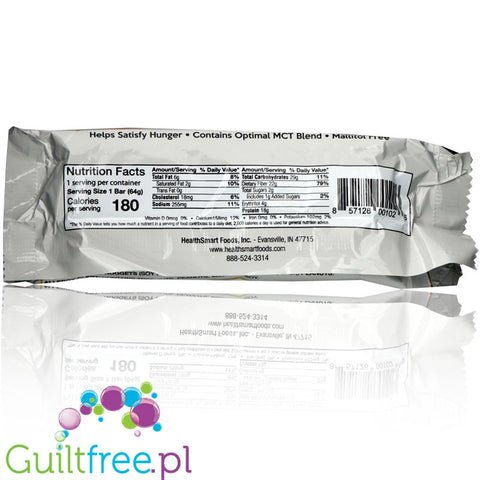 Healthsmart Keto Wise Uncoated Bar, Weekend Splurge