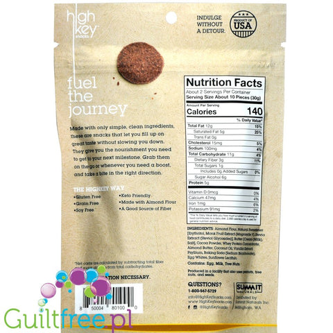 HighKey Snacks, Keto Brownie Bites, Chocolate