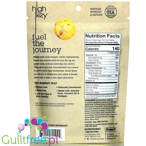 HighKey Snacks, Keto Mini Cookies, Chocolate Chip