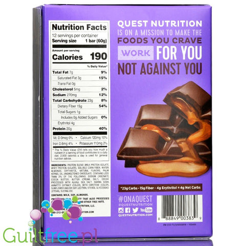 Quest Bar Caramel Chocolate Chunk
