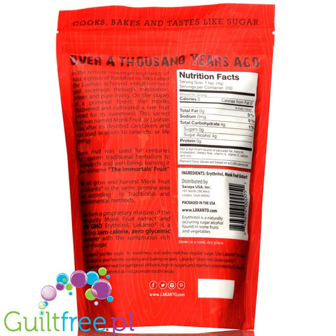 Lakanto Monkfruit Sweetener, Golden 0,8kg