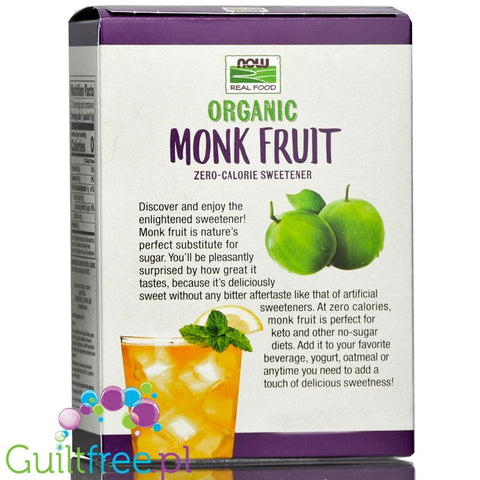 NOW Foods  Monk Fruit Packets, Organic
