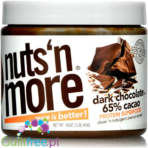 Nuts 'N More Dark CHocolate + Protein 65% Cocoa