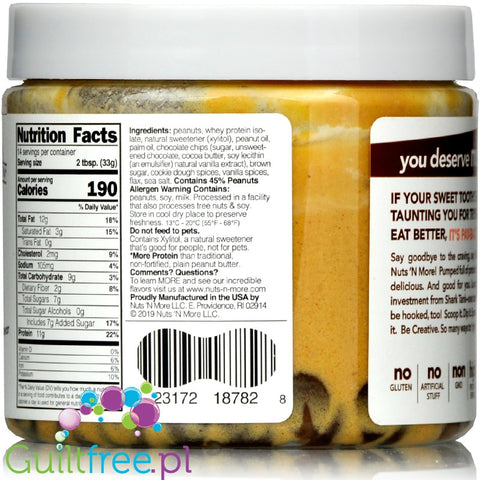 Nuts 'N More Cookie Dough Peanut Butter with Whey Protein