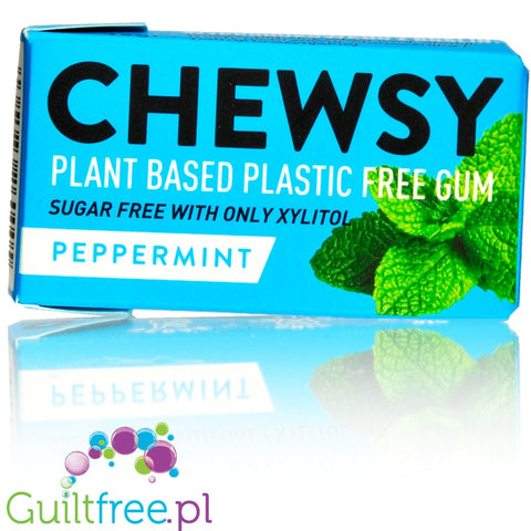 Chewsy Peppermint sugar free chewing gum with xylitol