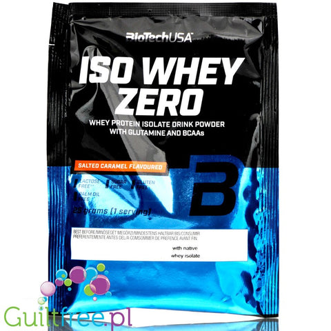 BioTech USA Iso Whey Zero, Salted Caramel, sachet 25g