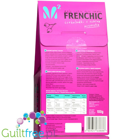 Frenchic Blackcurrant & Yoghurt no added sugar chocolate candies