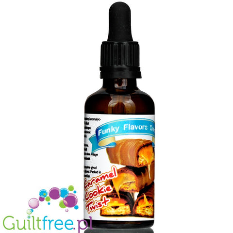Funky Flavors Sweet Twisted Caramel Cookie sugar free liquid flavor with sucralose