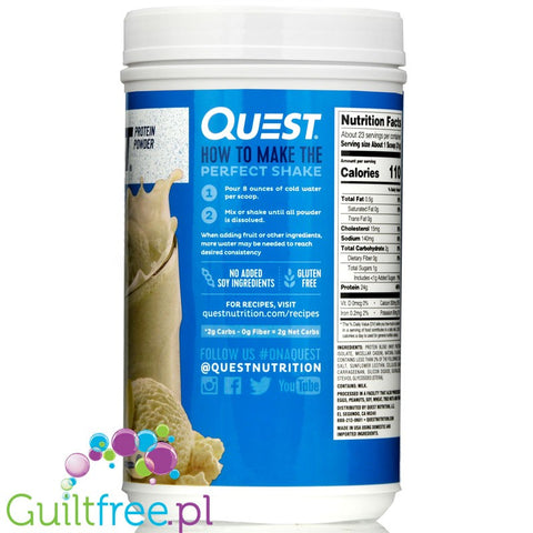 Quest Protein Powder, Vanilla Flavor