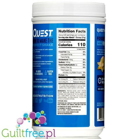 Quest Protein Powder, Vanilla Flavor