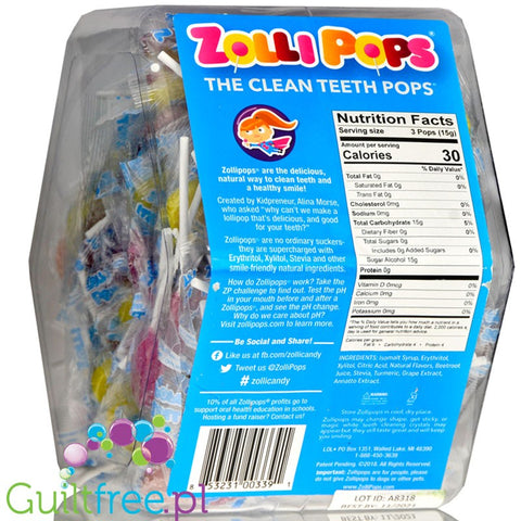 Zolli Pops ZolliPops, Fruit Variety Pack 8pcs