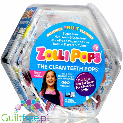 Zolli Pops ZolliPops, Fruit Variety Pack 8pcs
