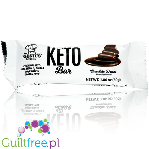 Genius Gourmet Keto Bar, Chocolate Dream