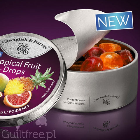 Cavendish & Harvey DROPS Sugar Free Tropical 175g