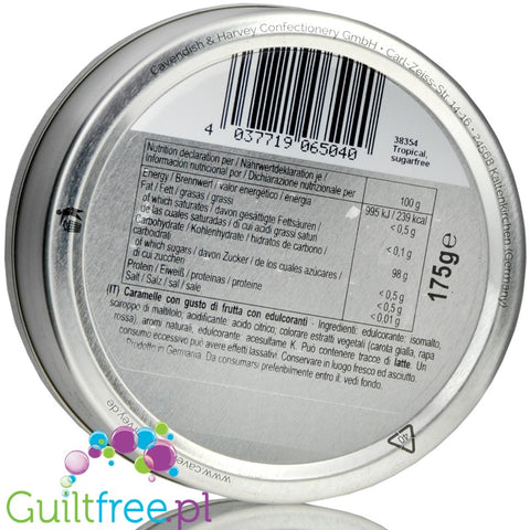 Cavendish & Harvey Sugar Free Sour Cherry 175g
