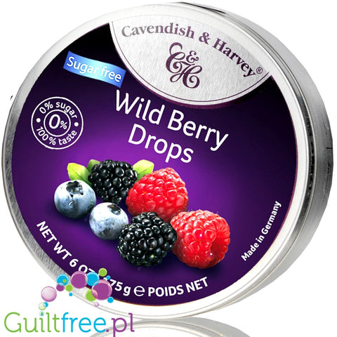 Cavendish & Harvey Sugar Free Wild Berry Drops 175g