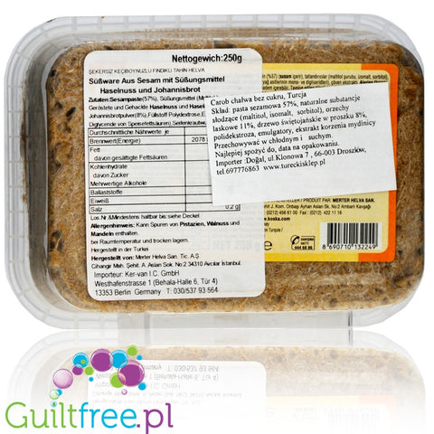 Koska sugar-free halvah with hazelnuts