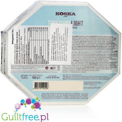 Koska sugar free rosy Turkish Delight with mastic
