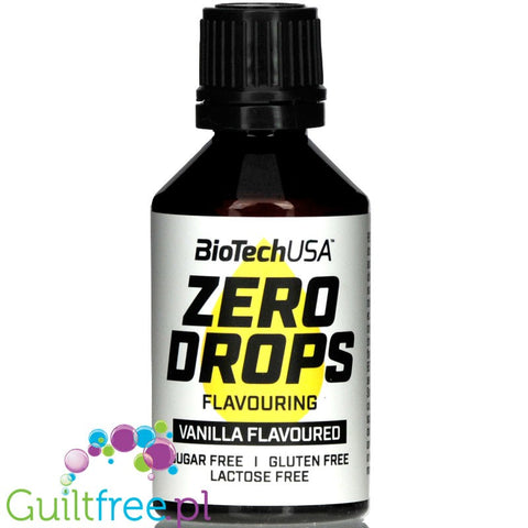 BiotechUSA Zero Drops Vanilla  liquid sweetened flavoring drops