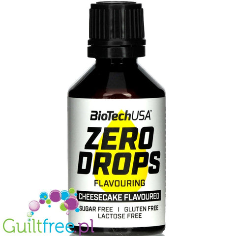 BiotechUSA Zero Drops Cheesecake  liquid sweetened flavoring drops