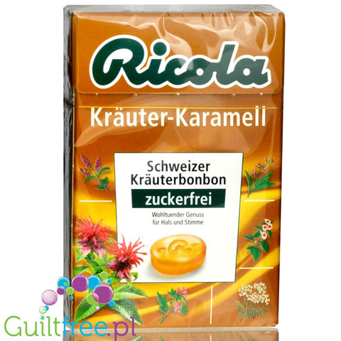 Ricola Caramel & Herbs sugar free candies