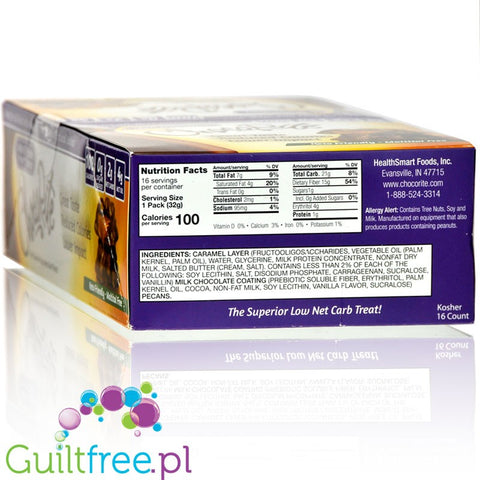 Healthsmart ChocoRite Bars, Milk Chocolate Pecan Cluster