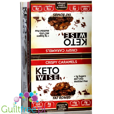 Healthsmart Keto Wise Fat Bomb, Crispy Caramels