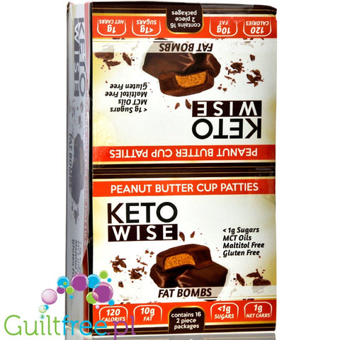 Healthsmart Keto Wise Fat Bomb, Peanut Butter Cup Patties