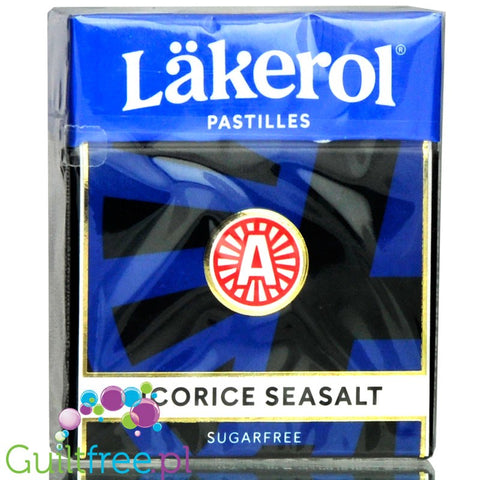 Läkerol Licorice Seasalt  - sugar free licorice  with stevia