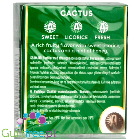Läkerol Cactus - sugar free licorice  with stevia
