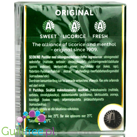 Läkerol Original - sugar free licorice  with stevia