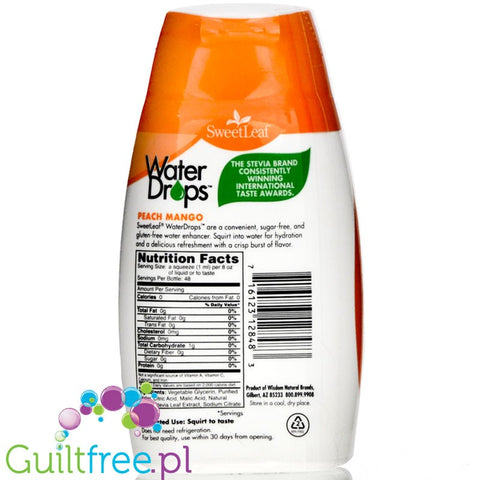 SweetLeaf Water Drops Water Enhancer, Peach Mango